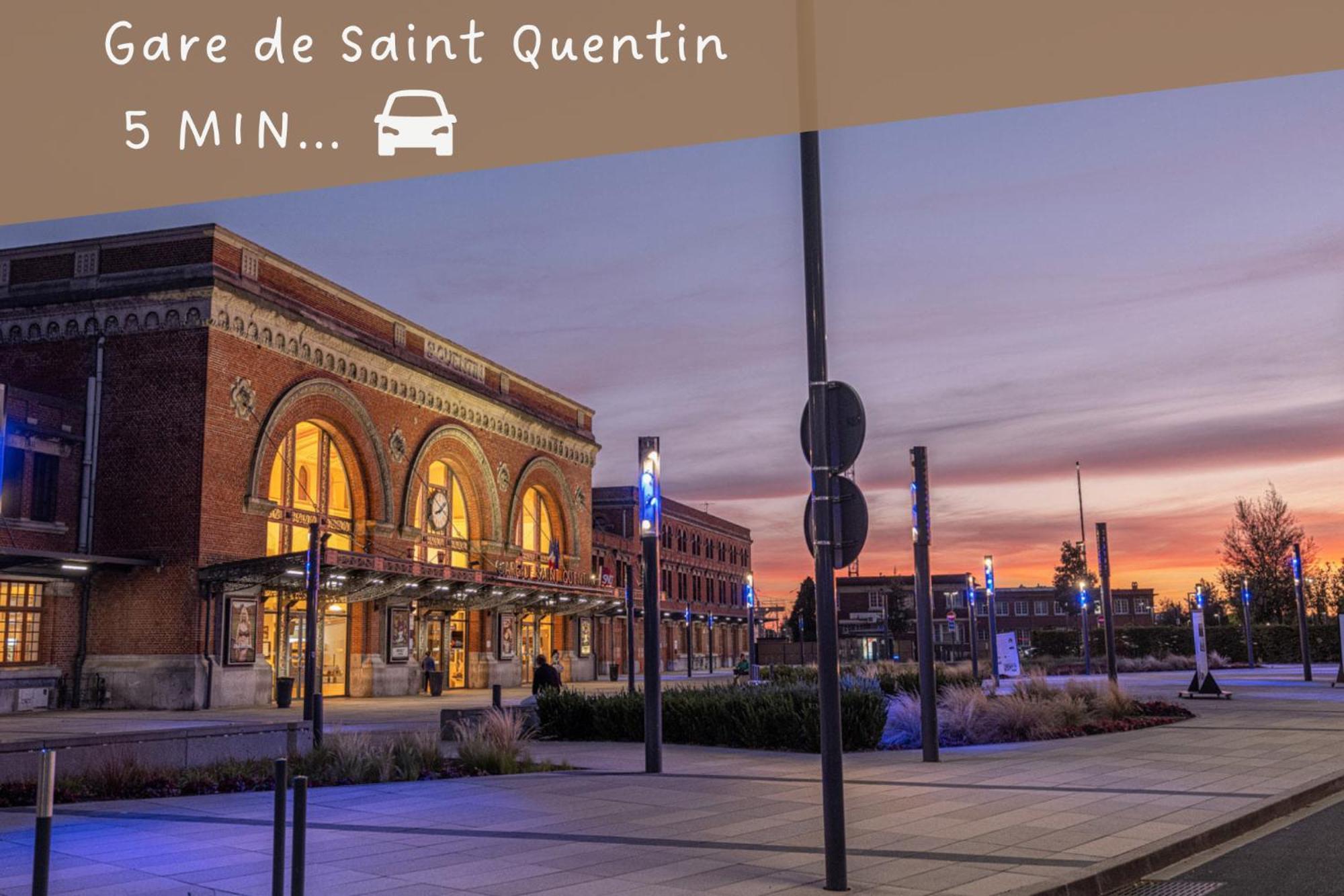 Le Lotus - Zmn Conciergerie Lägenhet Saint-Quentin  Exteriör bild