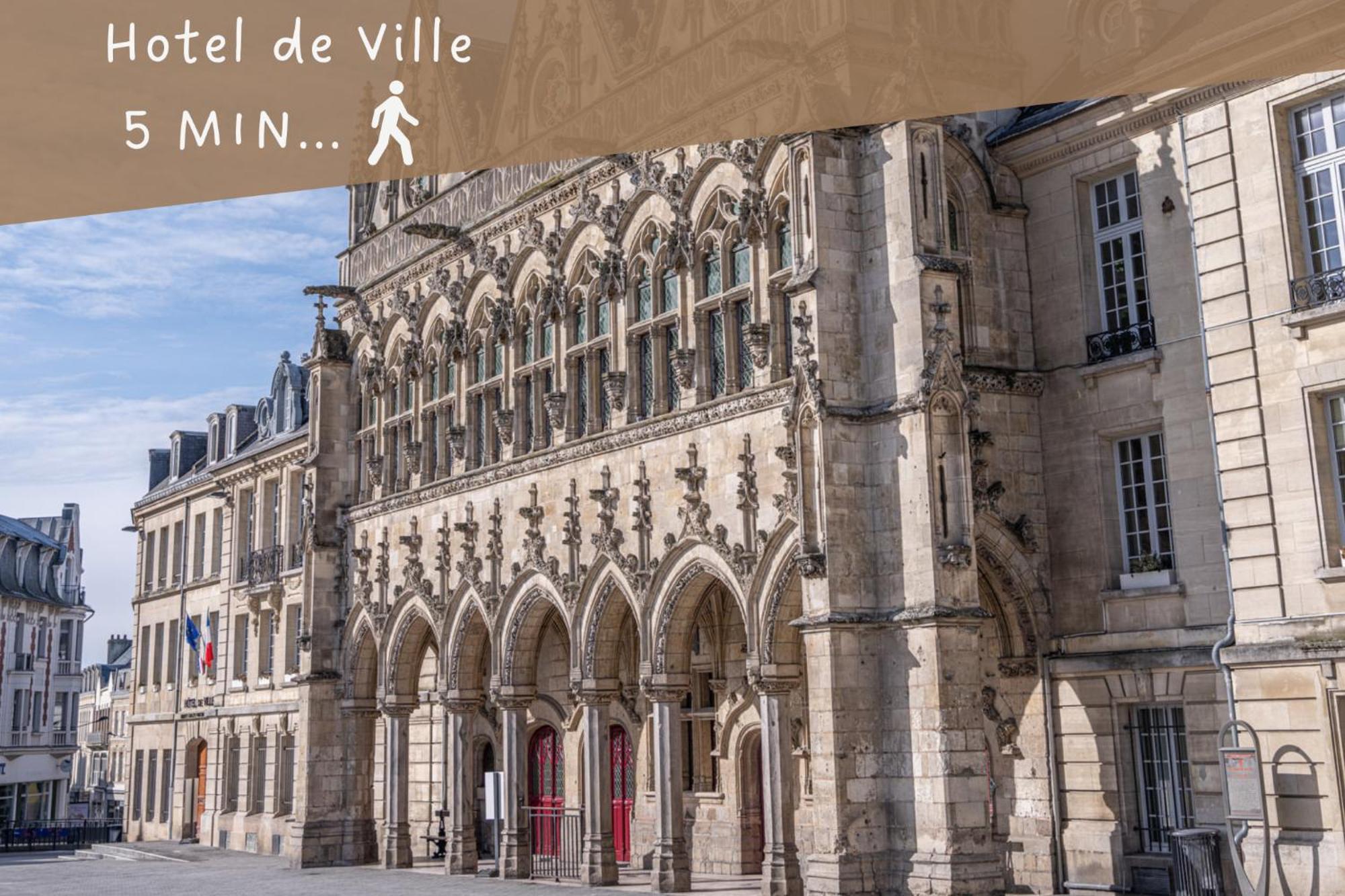 Le Lotus - Zmn Conciergerie Lägenhet Saint-Quentin  Exteriör bild